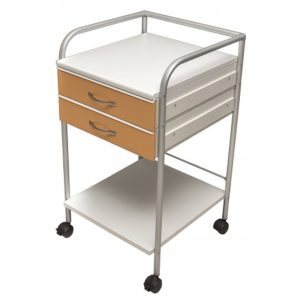 Medical trolley with 2 drawers 45x50x80cm